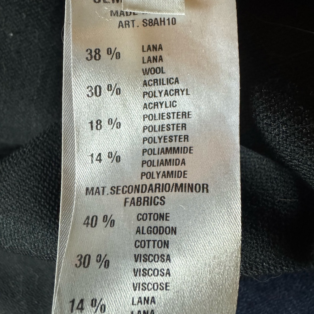 Semicouture Claudette patchwork wool blend coat S… - image 12